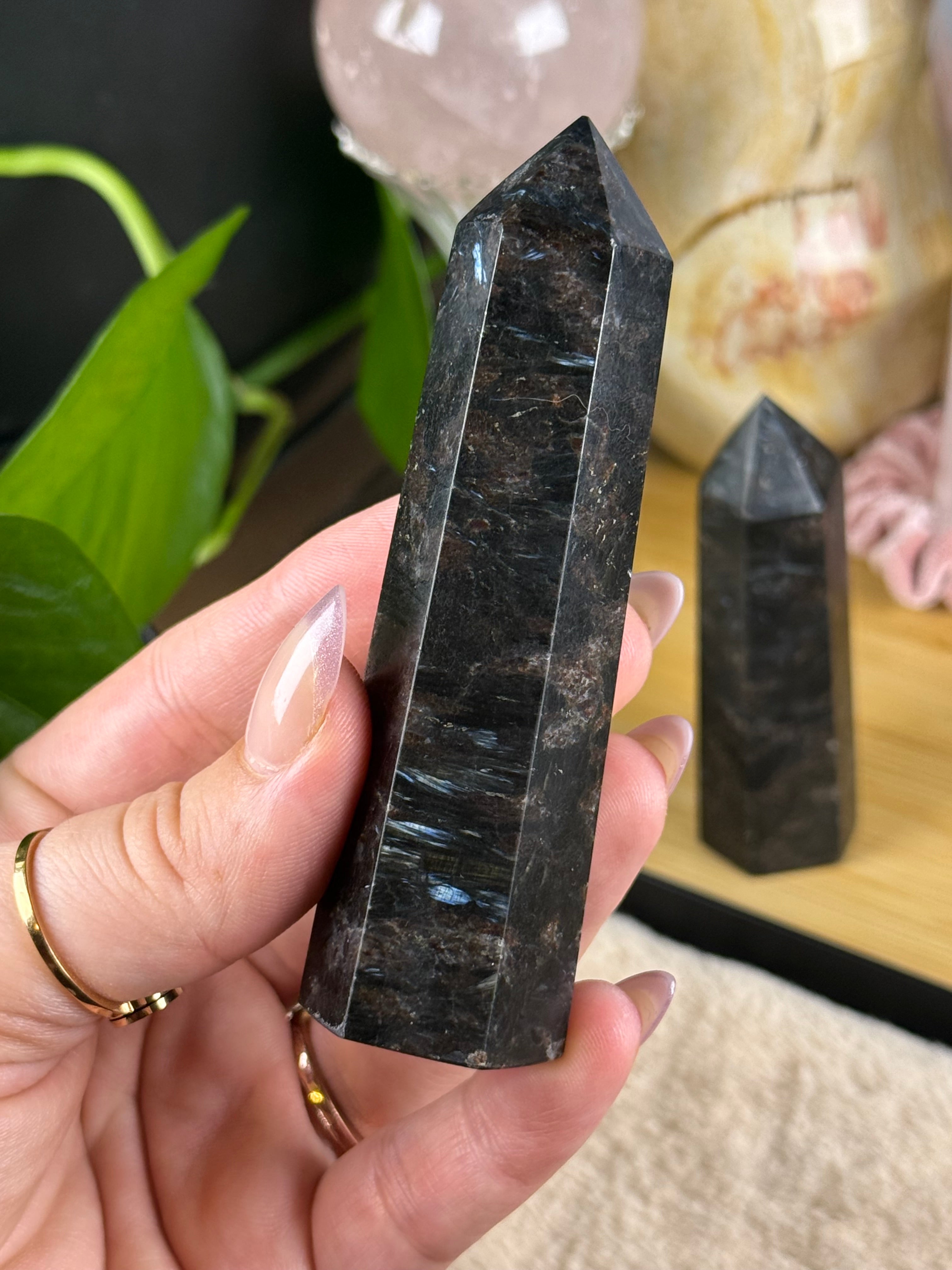 Garnet Astrophyllite Mini Towers