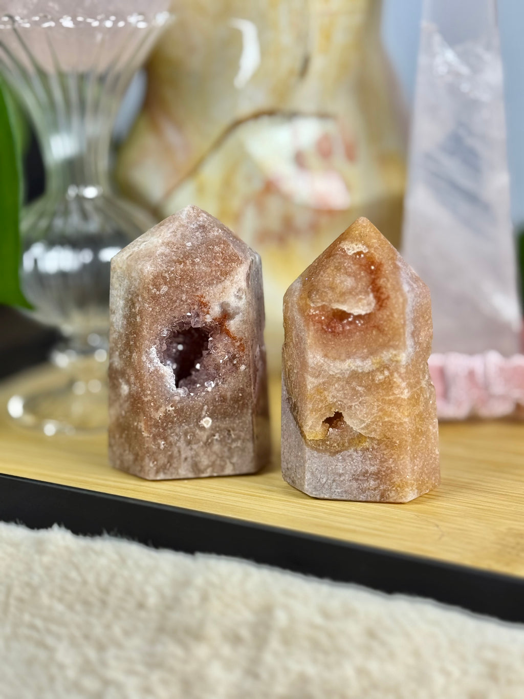 Pink Amethyst Mini Towers