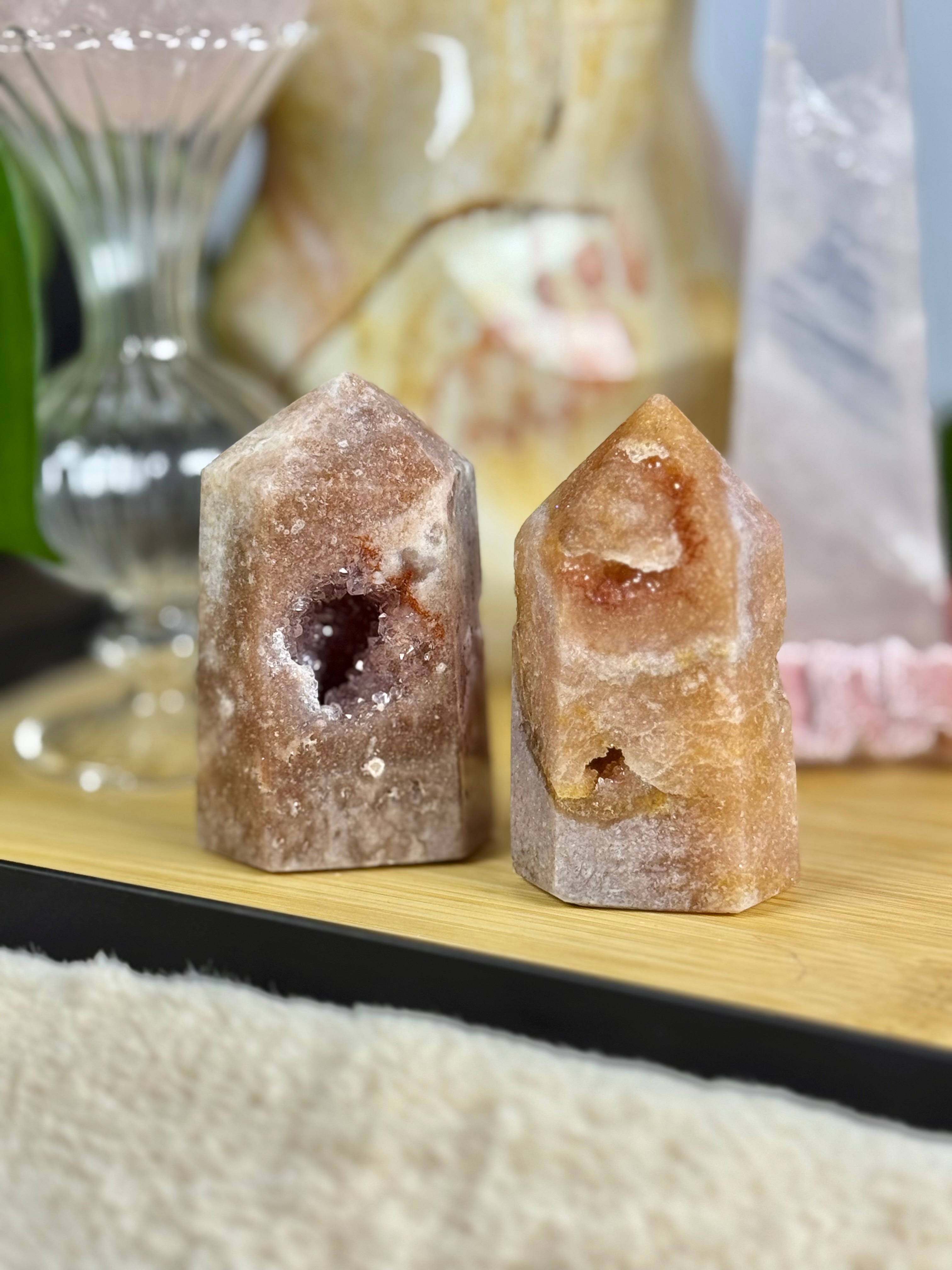 Pink Amethyst Mini Towers