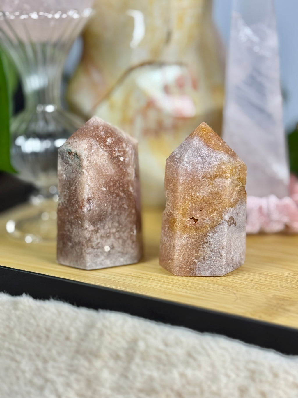 Pink Amethyst Mini Towers