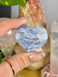 Blue Kyanite Mini Heart Carving