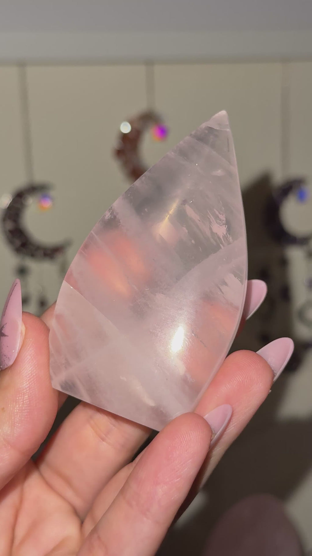 Rose Quartz Tear Drop Flame ♡Choose Your Option♡