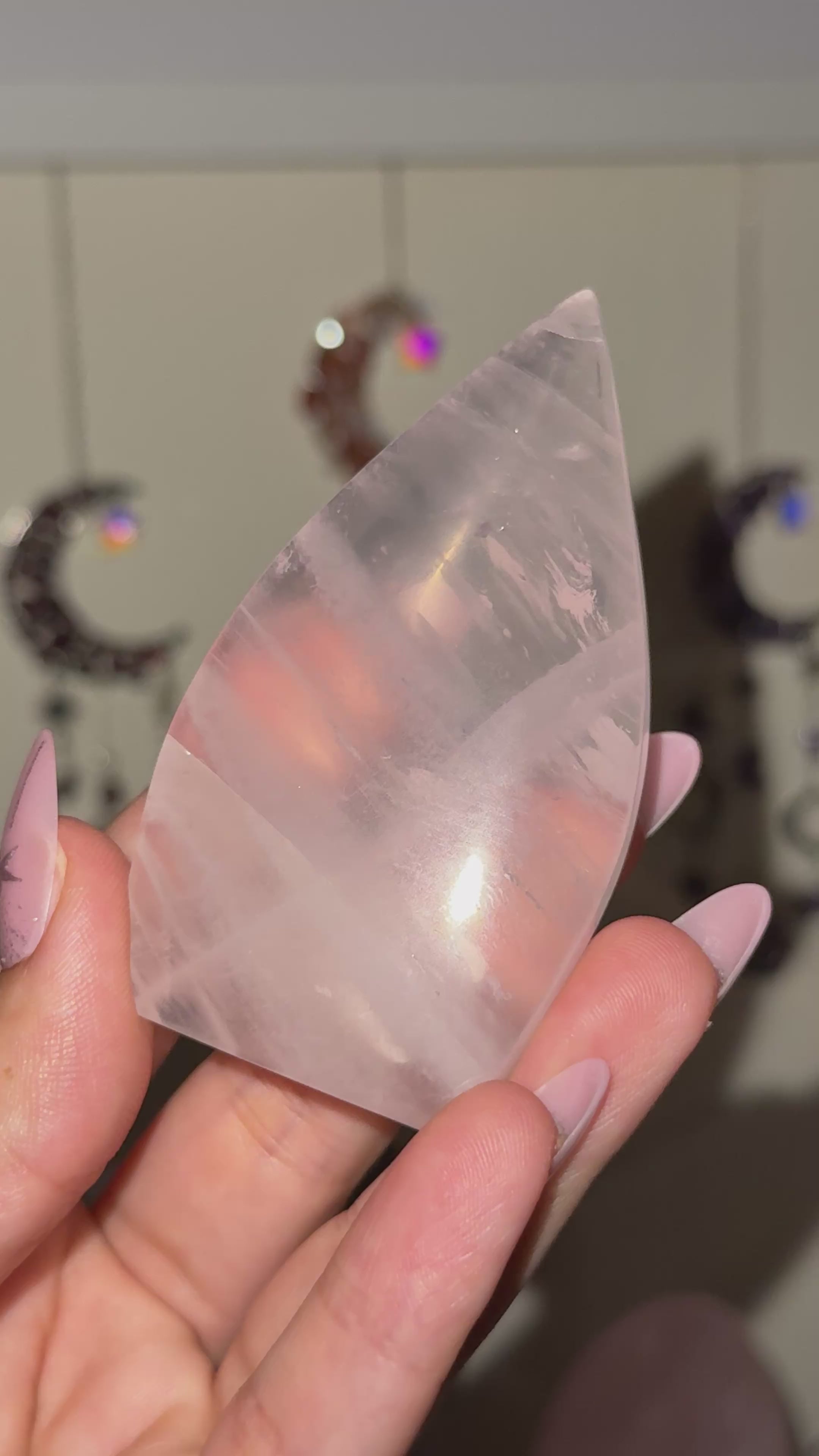 Rose Quartz Tear Drop Flame ♡Choose Your Option♡