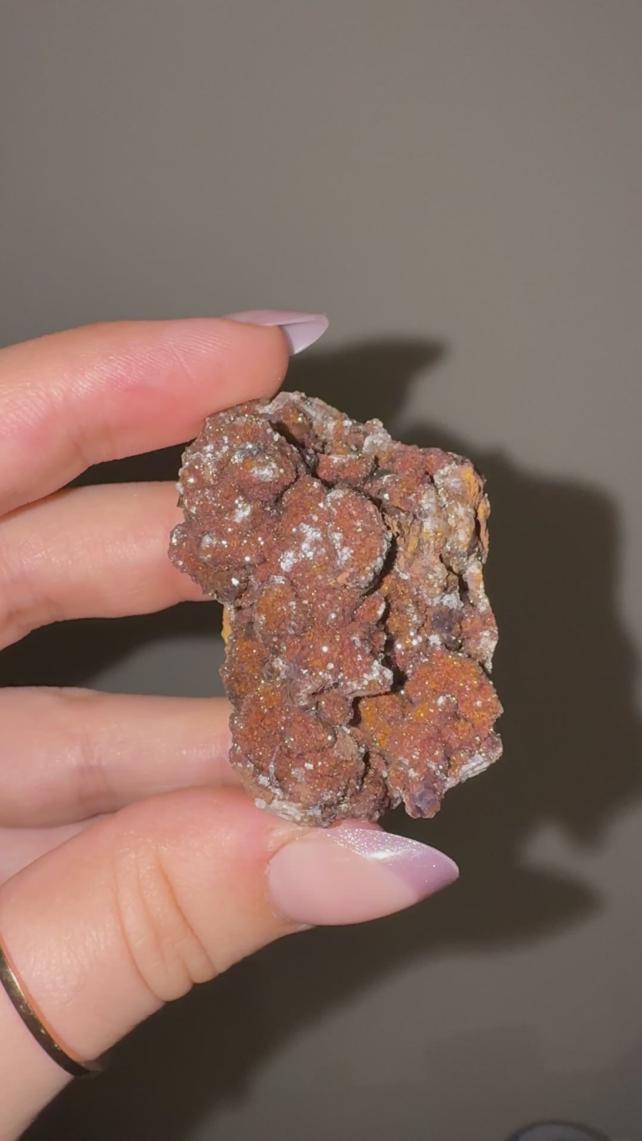 Manganese in Quartz B | Druzy Specimen | Quartz with Manganese Inclusions