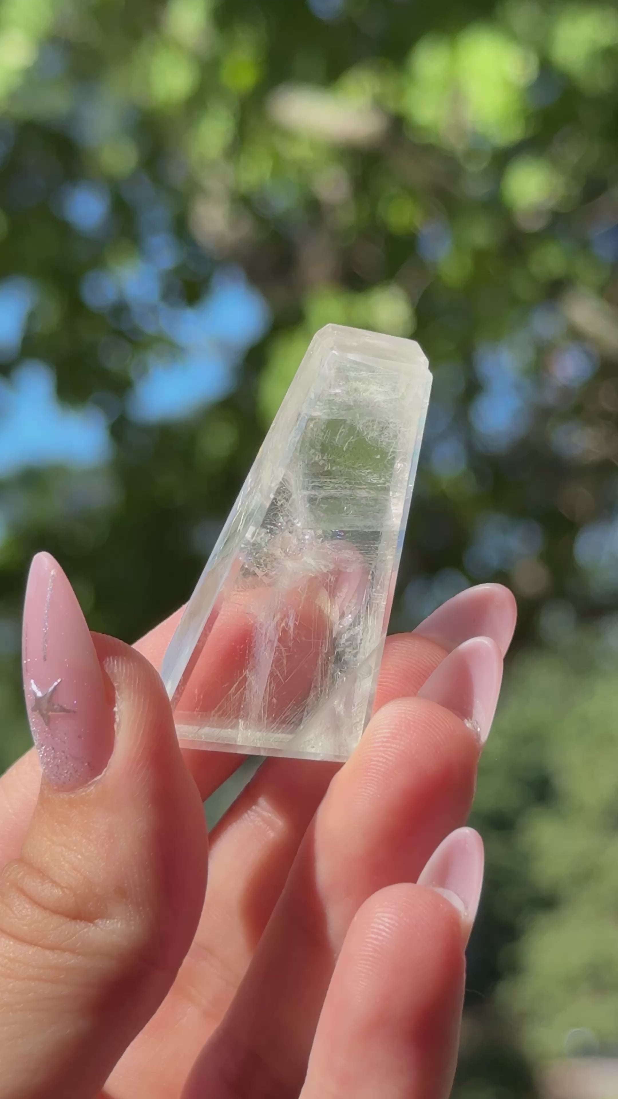 Optical Calcite High Quality Freeform D (Chipped)