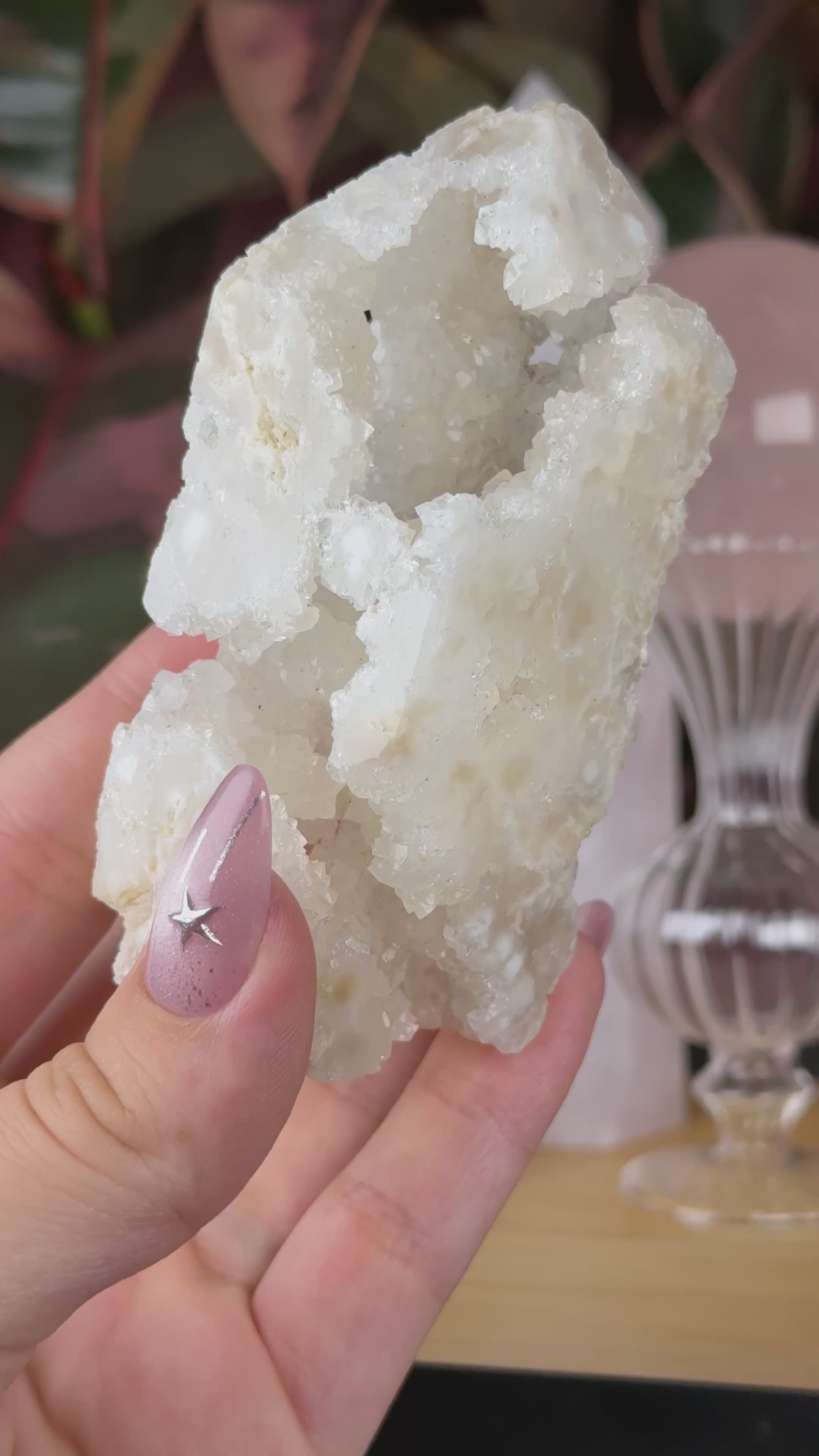 Druzy Calcite | Quartz Obelisk "How The Hell Is She Alive?"