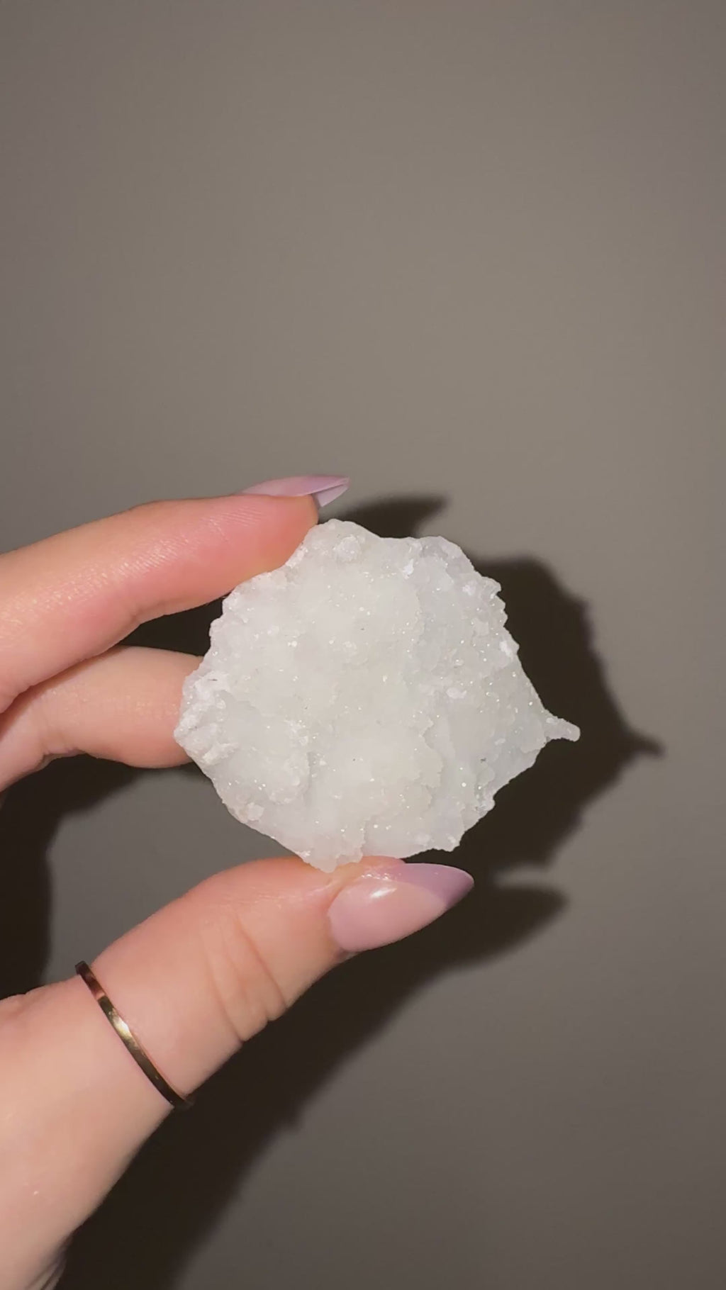 Apophyllite on Chalcedony Raw Druzy Specimen G