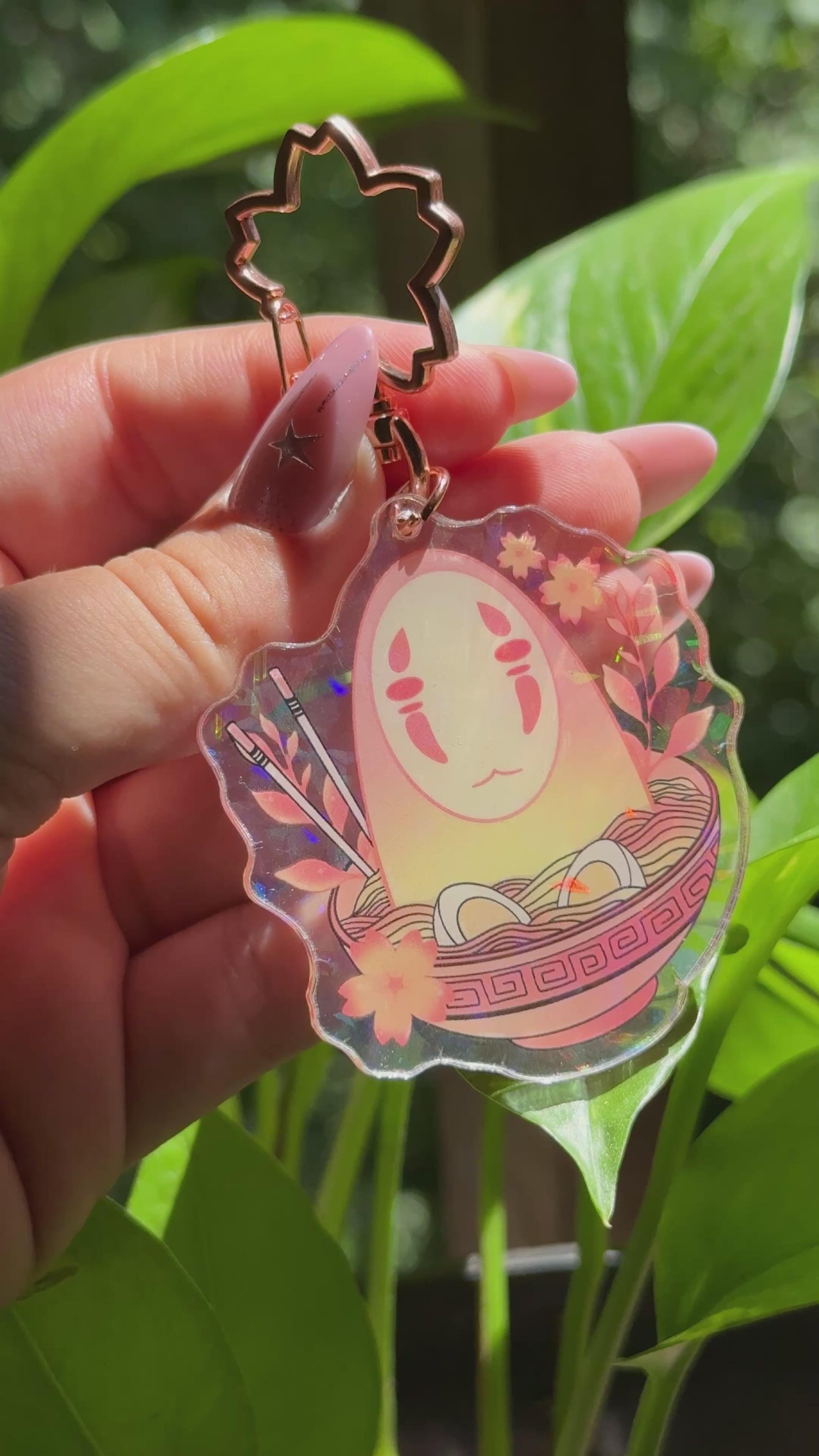 no face keychain