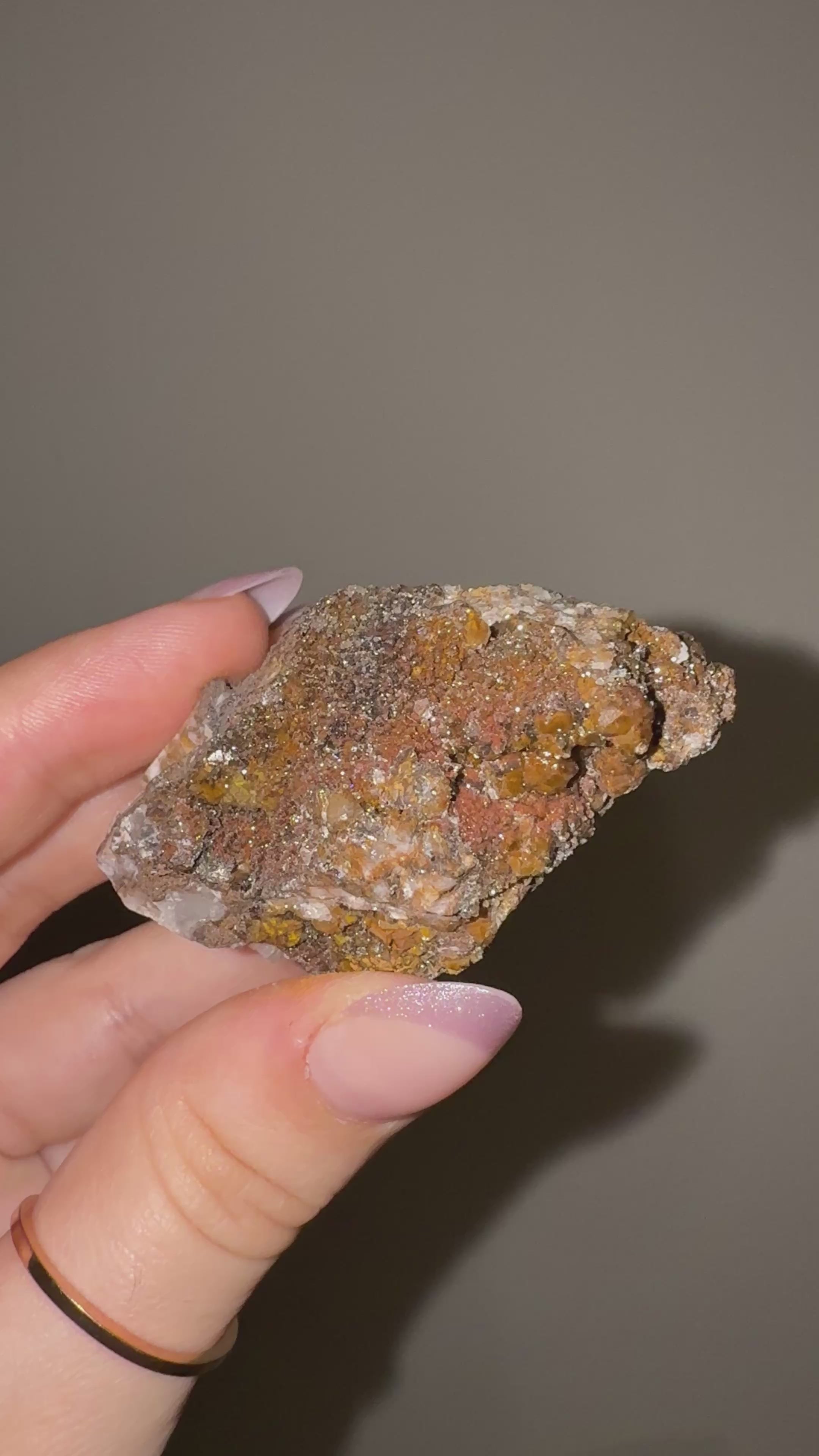 Manganese in Quartz D | Druzy Specimen | Quartz with Manganese Inclusions