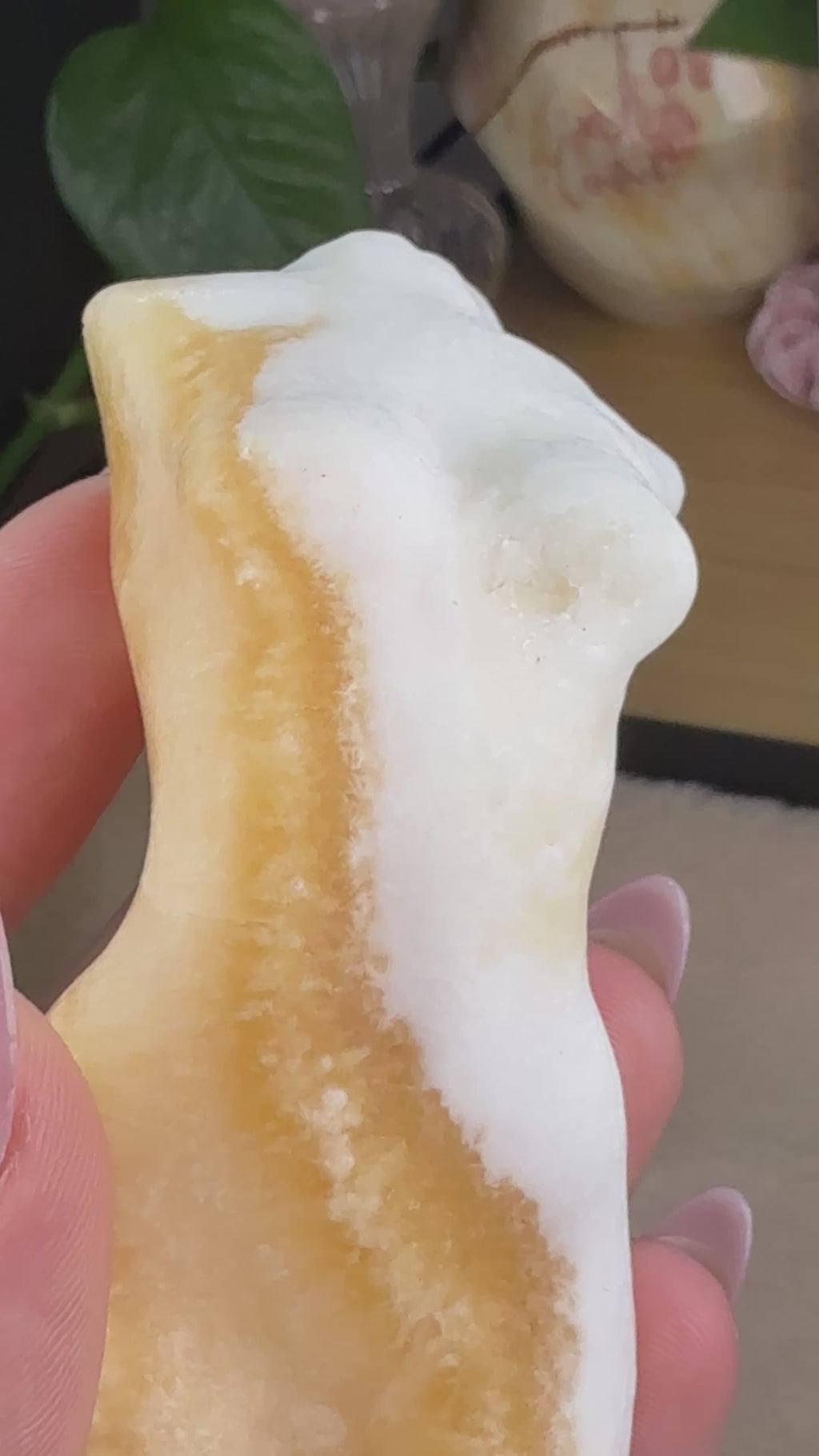Honey Calcite Goddess Body