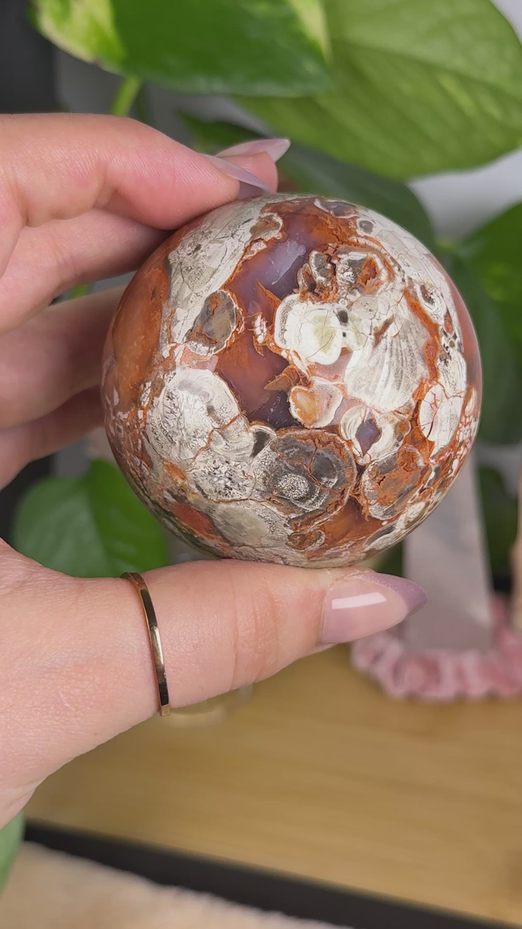 Money Agate Sphere