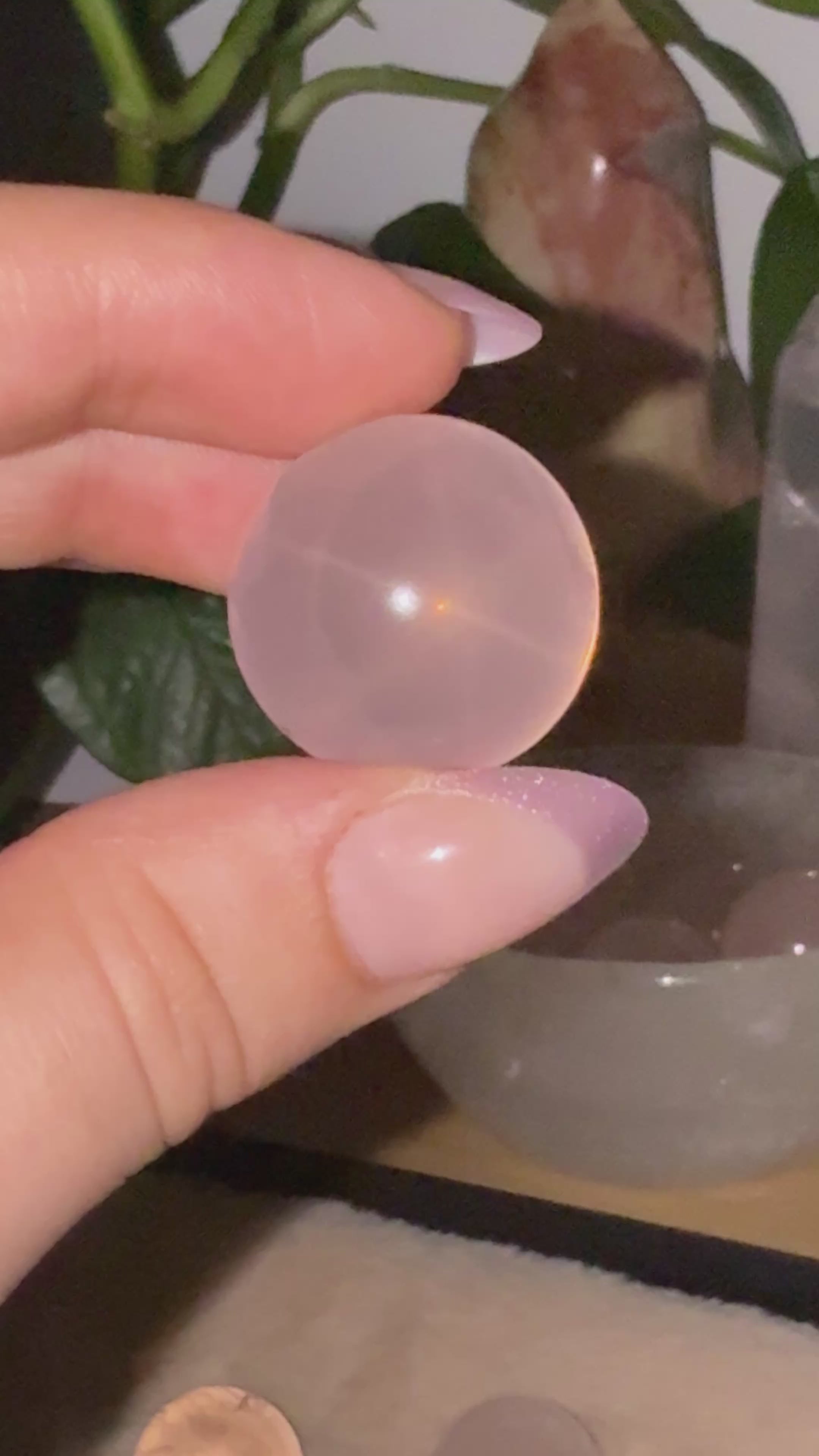 Rose Quartz Star Mini Spheres Asterism | Handpicked High Quality